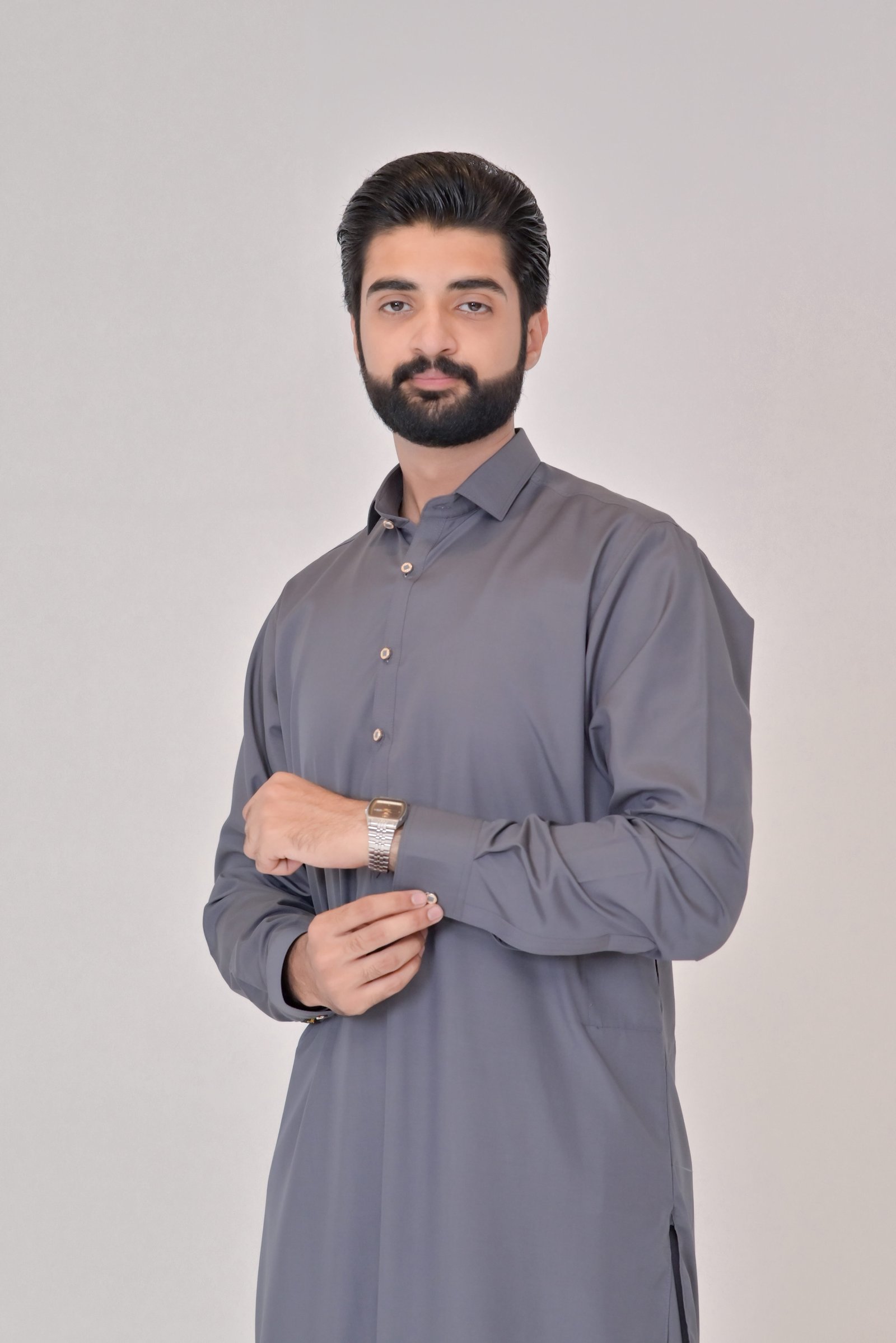 Imperial Boski unstitched fabric in Charcoal Grey
